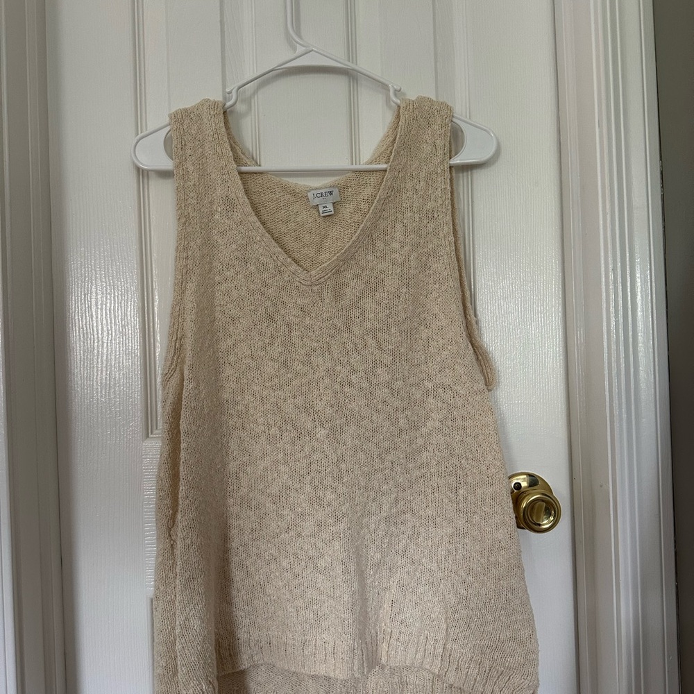 J. Crew Cream Knit Top